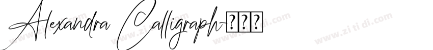 Alexandra Calligraph字体转换